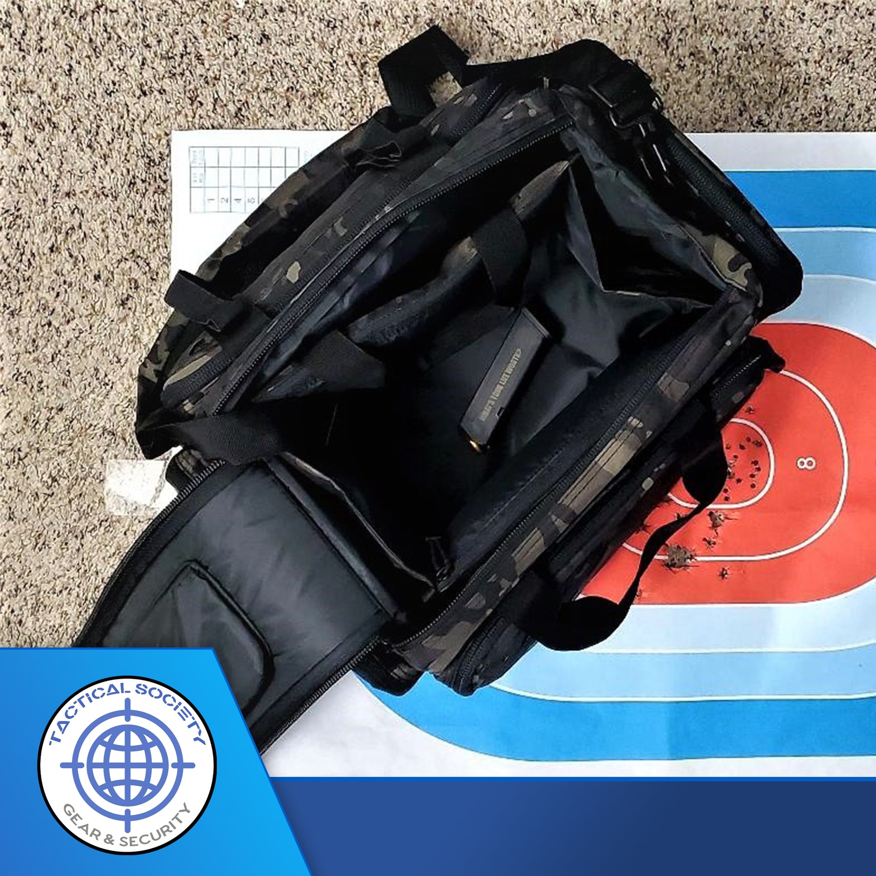 Tactical gun shooting range bag QTT-020B | CHALLY INTERNATIONAL Co., Ltd. Best gun range bag